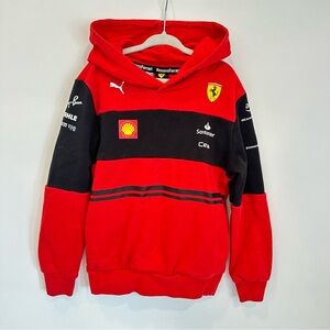 Ferrari zip up sweatshirt size 7-8